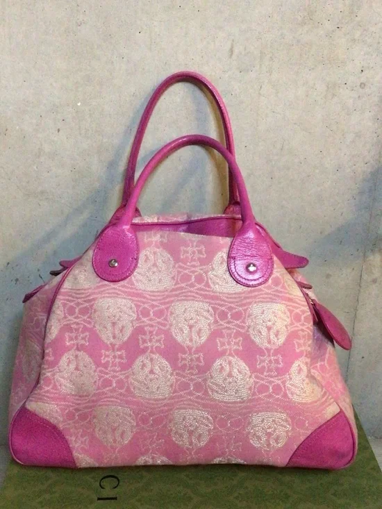 Vivienne Westwood Pink Patterned Dome Tote - Rare and Vintage! - Picture 3 of 4